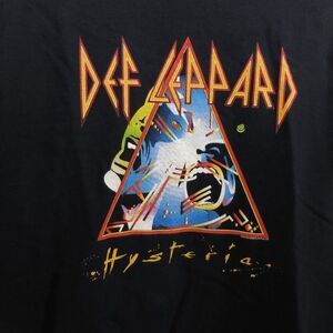 Def Leppard Hystria 1988 Tour Reprint Shirt from 2010 Gildan Tag Mens Medium EUC